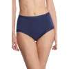 Natori Bliss Cotton Full Brief In Blue