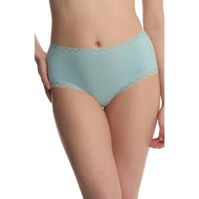 Natori Bliss Cotton Full Brief In Green