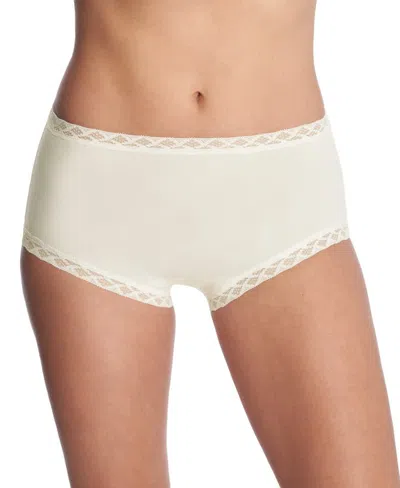 Natori Bliss Cotton Full Brief In Ivory