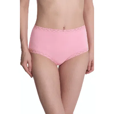 Natori Bliss Cotton Full Brief In Pink Nectar