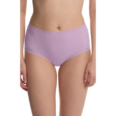 Natori Bliss Cotton Full Brief In Purple
