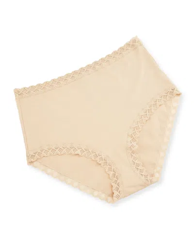 Natori Bliss Cotton Full Briefs In Brown