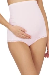 Natori Bliss Cotton Full Panel Maternity Boyshort In Pink