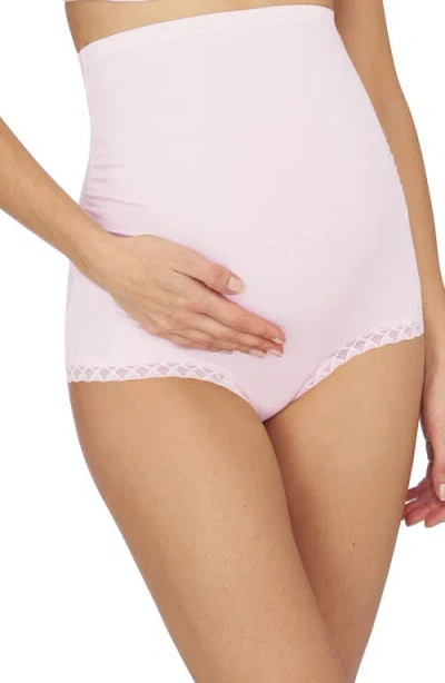 Natori Bliss Cotton Full Panel Maternity Boyshort In Pink