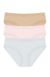 Natori Bliss Cotton French Cut Brief 3-pack In Multi