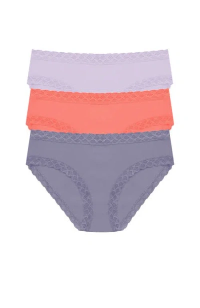 Natori Bliss Cotton Girl Brief 3-pack In Multi
