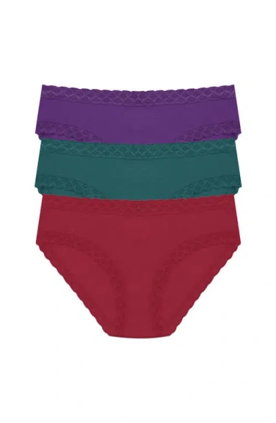 Natori Bliss Cotton Girl Brief 3-pack In Multi