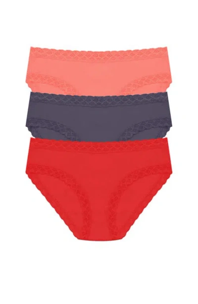 Natori Bliss Cotton Girl Brief 3-pack In Multi