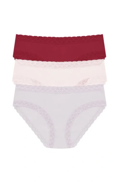 Natori Bliss Cotton Girl Brief 3-pack In Multi