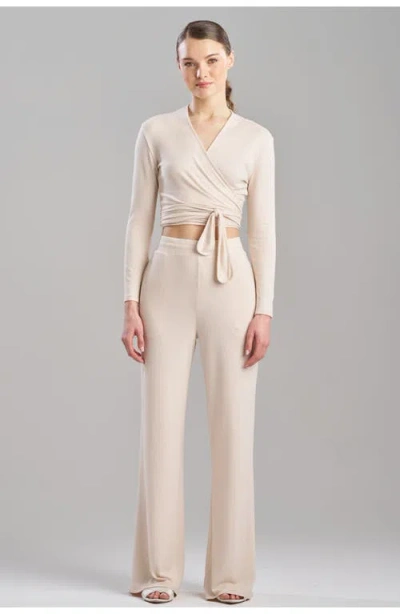 Natori Bliss Essentials Ballet Wrap In Wheat