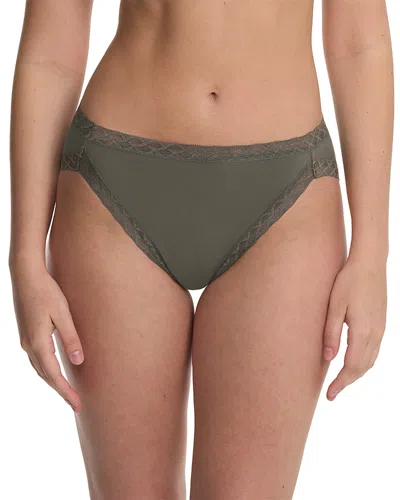 Natori Bliss Cotton French Cut Briefs In Green