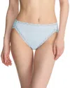 Natori Bliss Cotton French Cut Briefs In Misty Blue