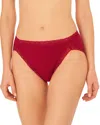 Natori Bliss Cotton French Cut Briefs In Pomegranate