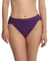 Natori Bliss Cotton French Cut Briefs In Purple