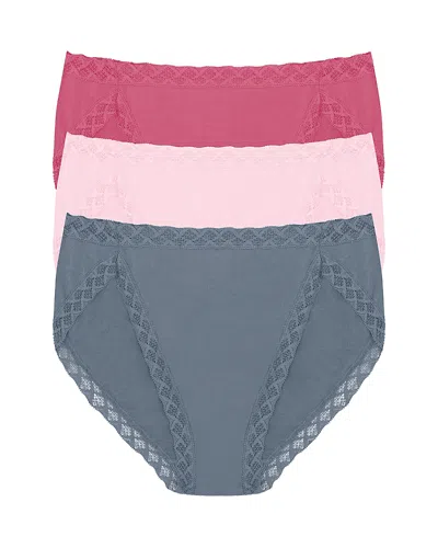 NATORI BLISS FRENCH CUT BIKINIS, SET OF 3