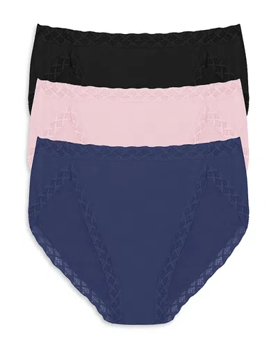 NATORI BLISS FRENCH CUT BIKINIS, SET OF 3