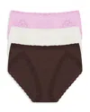 Natori Bliss French Cut Brief Underwear 3-pack 152058mp In French Roast