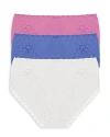 Natori Bliss French Cut Bikinis, Set Of 3 In Ivory Pack