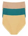 Natori Bliss French Cut Bikinis, Set Of 3 In Multi