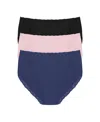 Natori Bliss French Cut Brief Underwear 3-pack 152058mp In Multi