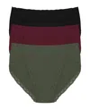 Natori Bliss French Cut Brief Underwear 3-pack 152058mp In Multi