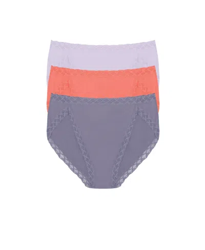 Natori Bliss French Cut Brief Underwear 3-pack 152058mp In Multi