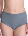 Natori Bliss Lace-trim High Rise Cotton Brief 755058