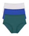 Natori Bliss Cotton Full Brief 3-pack In Multi