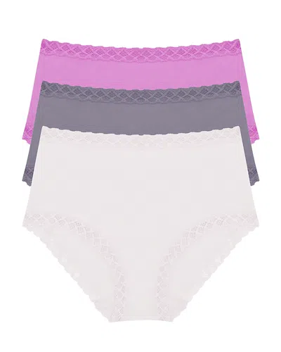 Natori Bliss Full Briefs, Set Of 3 In Multi