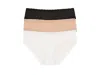 Natori Bliss Girl Brief 3-pack Panties In Multi