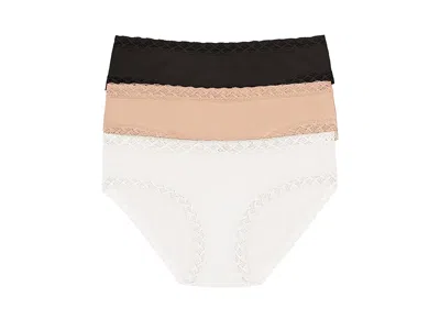 Natori Bliss Girl Brief 3-pack Panties In Multi