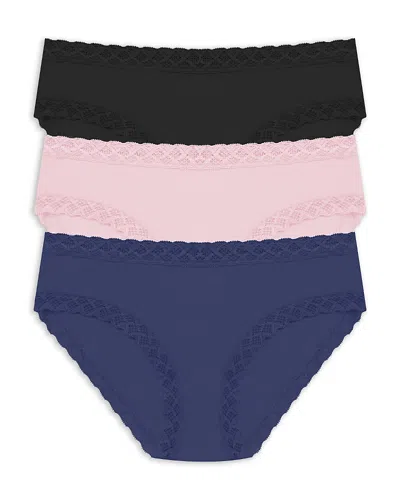 Natori Bliss Girl Briefs, Set Of 3 In Multi