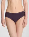 NATORI BLISS LACE-TRIM BIKINI BRIEFS