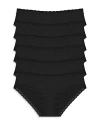 Natori Women's 6-pk. Bliss Girl Brief Underwear 156058p6 In Black