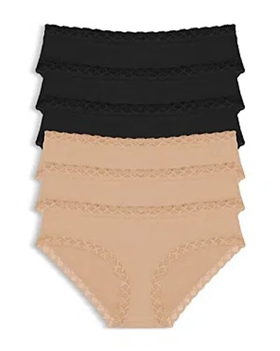 NATORI BLISS LACE TRIM BRIEF, PACK OF 6