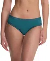 Natori Bliss Lace-trim Cotton Brief Underwear 156058 In Blue