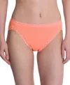 Natori Bliss Lace-trim Cotton French-cut Brief Underwear 152058