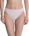 Natori Bliss Lace-trim Cotton French-cut Brief Underwear 152058