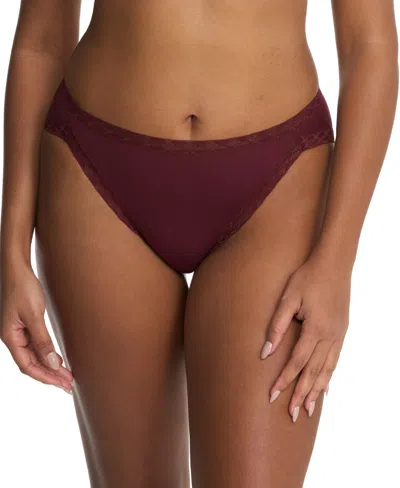 NATORI BLISS LACE-TRIM COTTON FRENCH-CUT BRIEF UNDERWEAR 152058