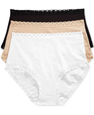 NATORI WOMEN'S BLISS FULL BRIEF 3-PACK PANTY 755058MP