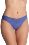 Natori Women's Bliss Perfection One Size Thong In French Blu