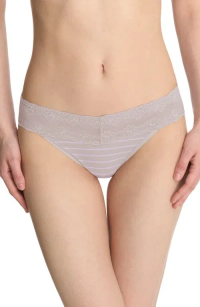 Natori Bliss Perfection Bikini In Vapor Stripe Print