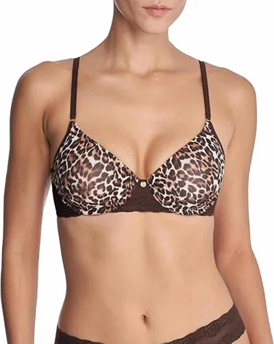 Natori Bliss Perfection Bra In Black Leopard In Animal Print