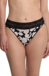 Natori Bliss Perfection Cotton Stretch One Size French Cut Brief In Black