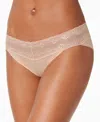 Natori Bliss Perfection Lace-waist Bikini Underwear 756092 In Fr Leopard