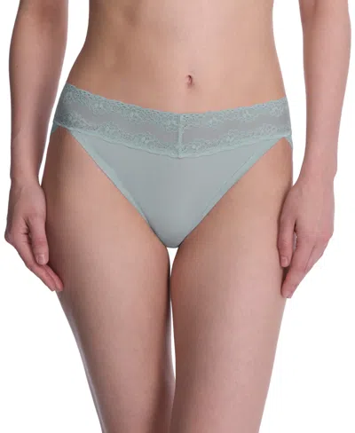 Natori Bliss Perfection Lace-waist Bikini Underwear 756092 In Green