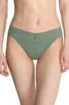 Natori Bliss Perfection Thong In Oregano