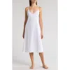 Natori Bliss Serenity Lace Trim Nightgown In White