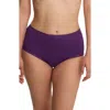 Natori Bliss Stretch Cotton Full Briefs In Purple