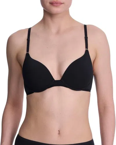 NATORI BLISS T-SHIRT BRA WOMEN'S BLACK CONVERTIBLE ADJUSTABLE STRAP BUU992